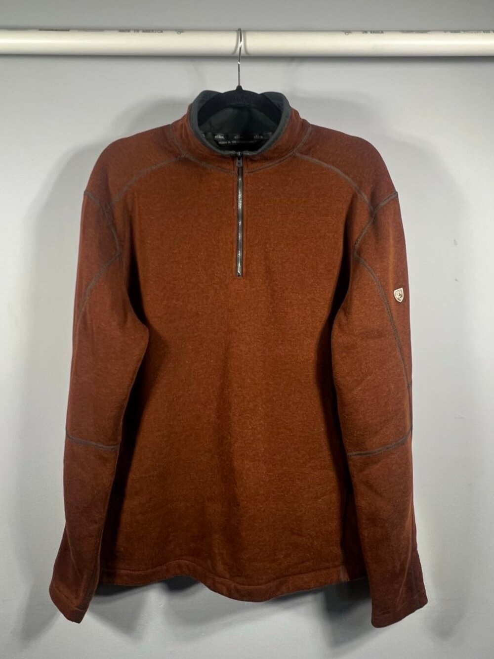 Kuhl Sweater Mens Revel 1/4 Zip Pullover Long Sleeve Fleece XL Hiking Outdoor